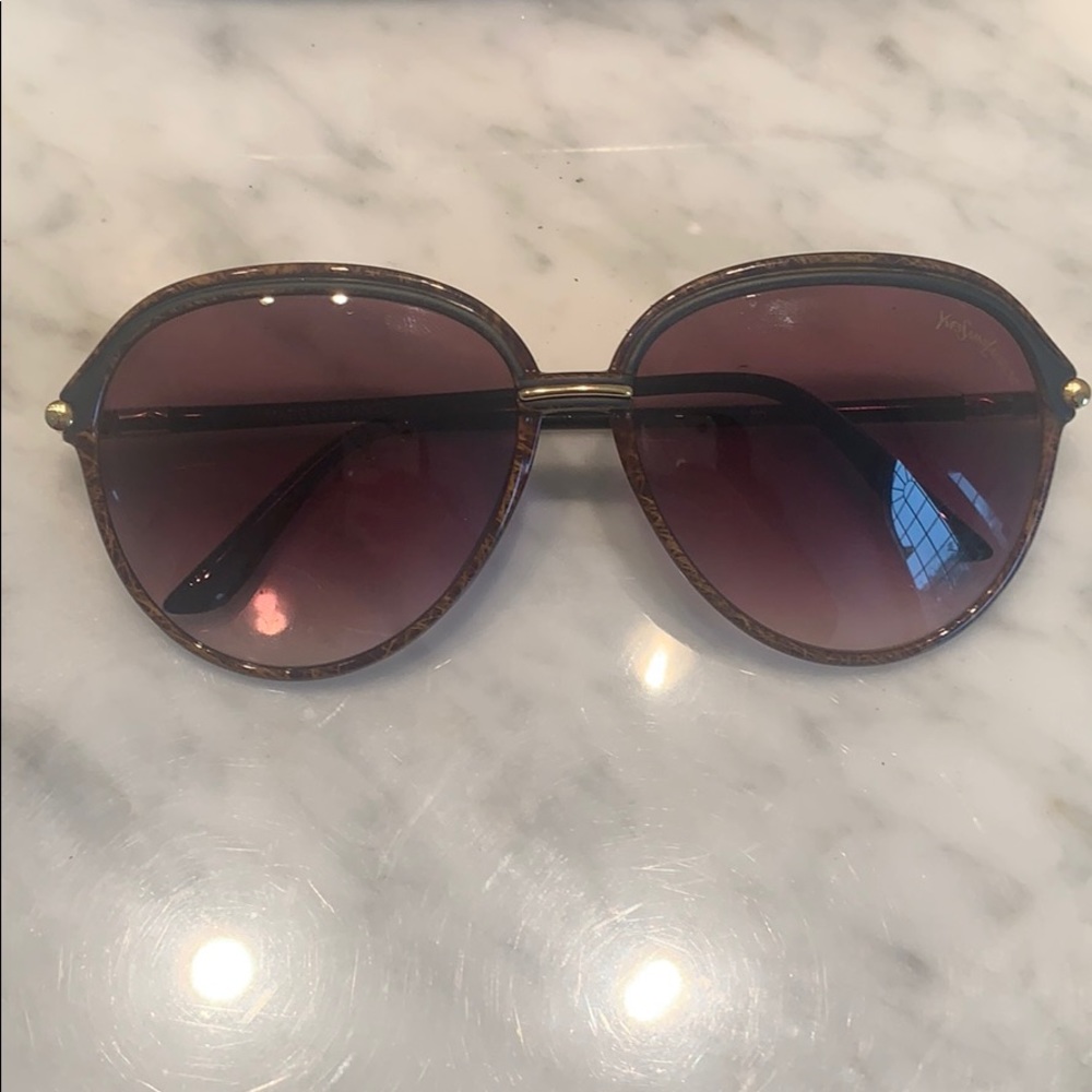 Brown vintage YSL sunglasses